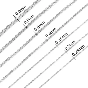 DIY Jewelry Making: 304 Stainless Steel Hammer Chain for Necklaces