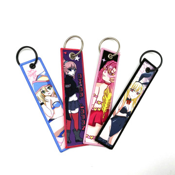Hot Selling Personalized Anime Fabric Keychain