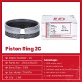 ชิ้นส่วนอัตโนมัติ Toyota Piston Ring 2C 13013-64150