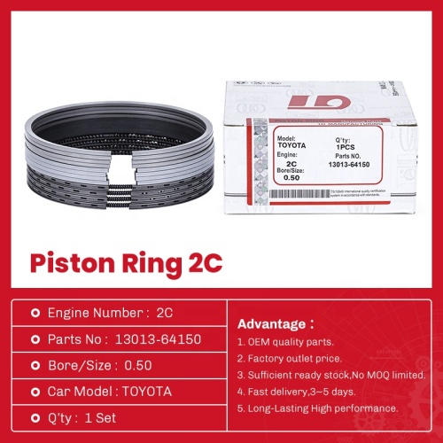 قطع غيار Auto Toyota Piston Ring 2C 13013-64150