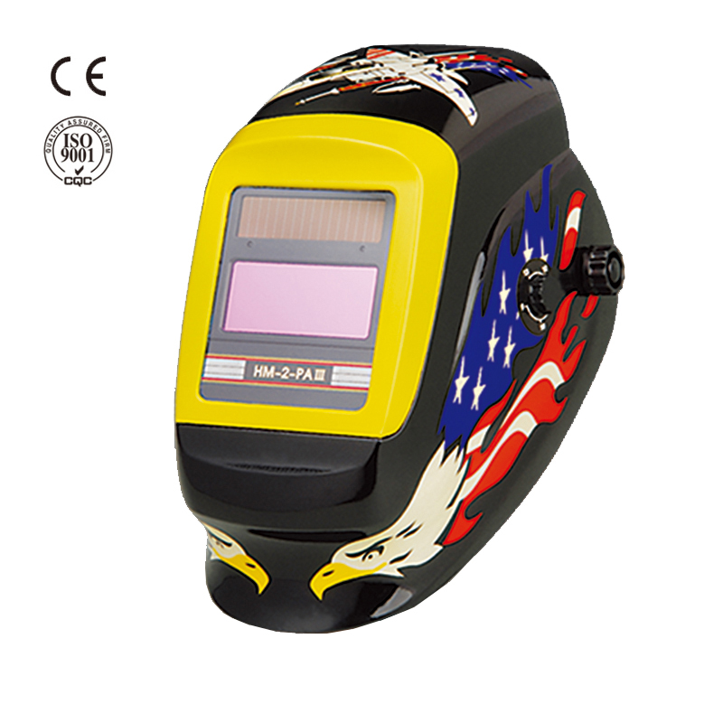 Colourful solar miller auto-darkening welding helmet