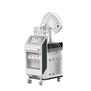 2023 การขายร้อน 10-in-1 ออกซิเจนโดมชีวภาพ RF Hammer Cold Hydra Microdermabrasion เครื่องจักร