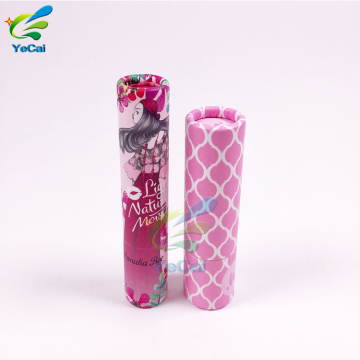 MOQ=500pcs round luxury packaging box, custom paper tube for lip balm with free sample