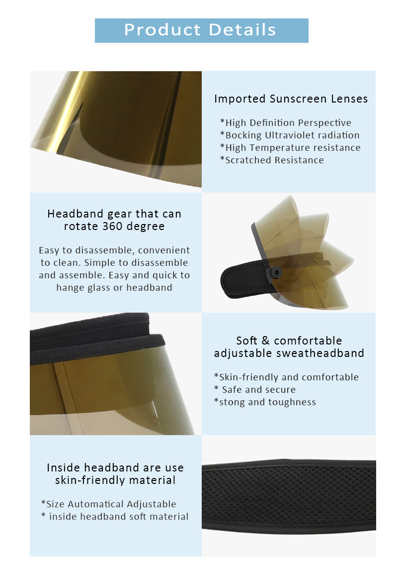 Wholesale Fashion Visor Uv Protection Golf Visor Hat