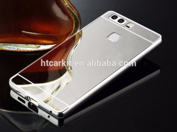 Wholesale hot selling luxury cover for huawei p9 mirror air aluminum bumper case