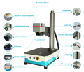 Yüksek kaliteli renkli 3D dinamik işaretleme makinesi küçük tip maksimum fiber kafa 20W masaüstü taşınabilir lazer işaretleme makinesi mini