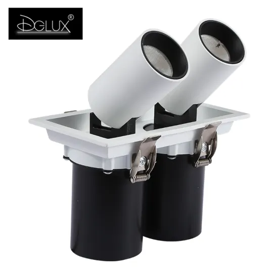 DGLUX Antiglare Hotel Showcase Mall Adjustable Aluminum COB LED Surface Mounted Downlight