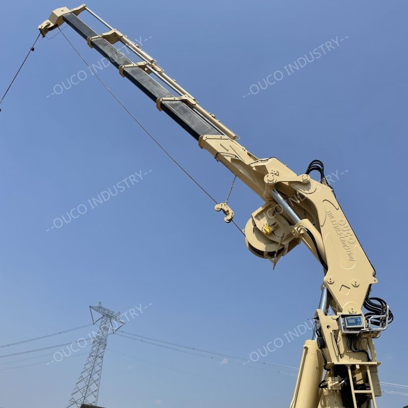 1.5T12M Folding Telescopic Boom Crane 