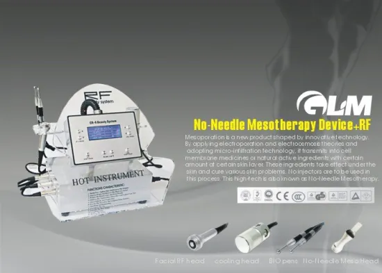 Portable Facial Care No Needle Mesotherapy Rf Beauty Equipment 100 - 2000hz