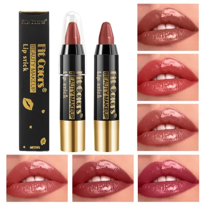 Glossy Crayon Lipstick: Moisturizing, Waterproof, and Long-Lasting