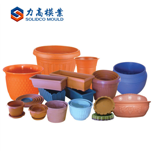 Plastic high-quality round Garden Flower Pot Mould Maker