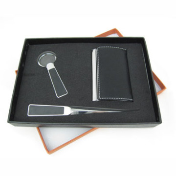 Business Card Case Gift Set with Pen and Keychain (JJ-F116)