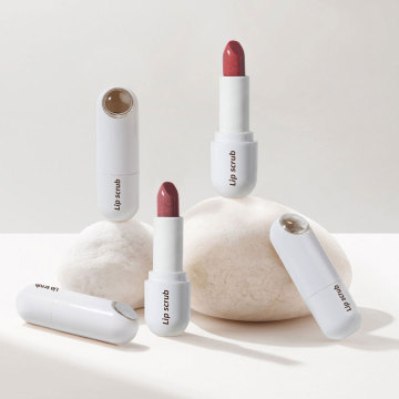 Custom Logo Natural Ingredients 2 in 1 Sugar Lip Exfoliator & Balm - 4 Colors