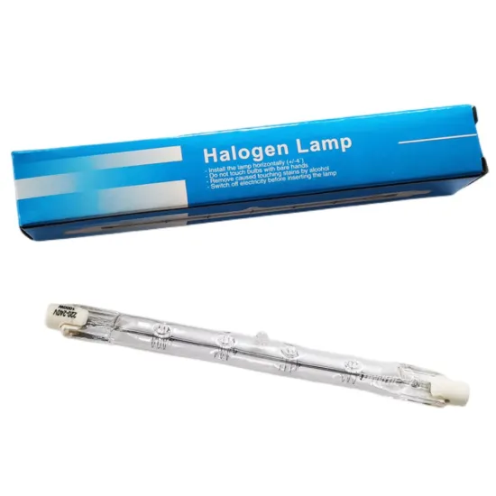 220-240V J125 Marine Halogen Lamp - 1000W, 2800K, 18000lm, 3000 Hours Life