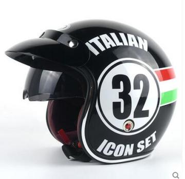 YM -629 Half Face Helmet - Bahan ABS ECE Certified Halley Style