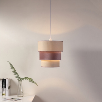 Decoración elegante de la sala de estar nórdica: lámparas colgantes rosadas interiores para mejoras en el hogar