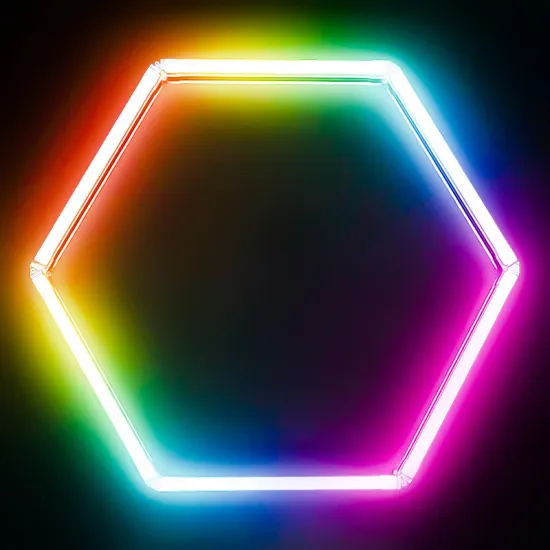 RGB Hexagon Garage Light: Hexagonal Ceiling RGB LED Lights