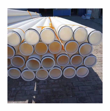 White HDPE Pipe with Corrugated Appearance, Good Insulation, and Nominal Outside Diameter 75-160mm
