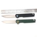 Coltello a lama pieghevole in acciaio inossidabile con manico G10 CACCOLA TATTICALE CAMPAGGIO SUPPORTO OEM personalizzato