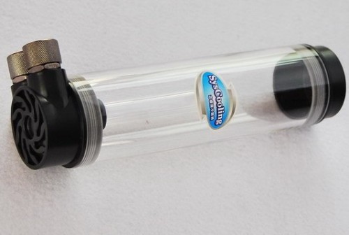 transparante cilindrische reservior computer watertank