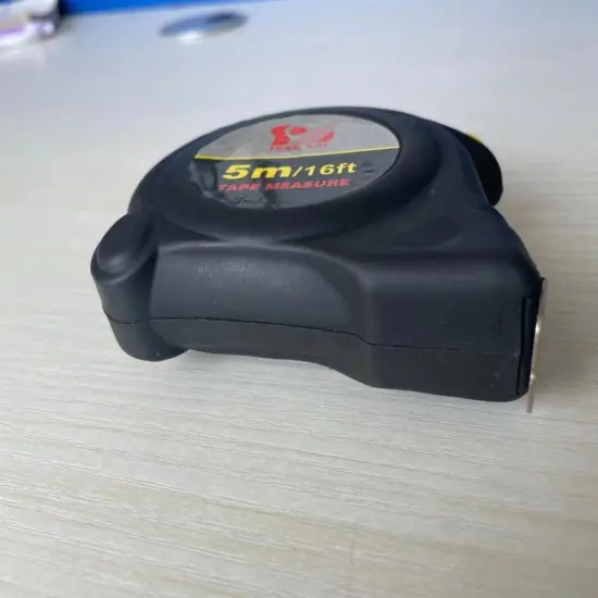 Black frosted plastic shell measuring tool steel tape