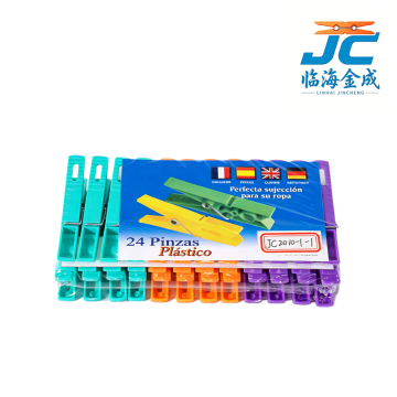 7.4cm 3-Tone Rectangular Hole Clothespins