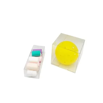 Customized logo cube gift clear pvc plastic box