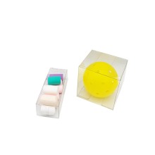 Oanpaste Logo Cube Gift Clear PVC Plastic Box