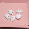 Resin Cute White Cloud Cabochons Flatback Smile Cloud White Cloud Cabochons