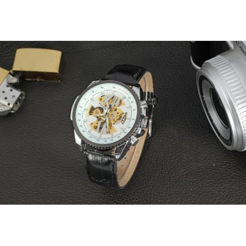 odm chronograph men watch skeleton design