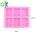 Square Silicone Candle Handgjord Flexibel Tvål Mold Wholesale