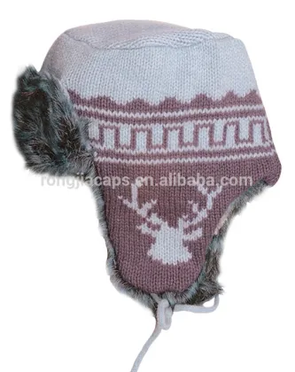 Flexfit Knit winter cap with embroidery