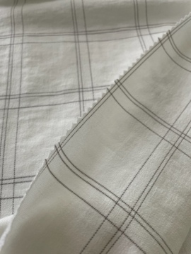 Ωραίο χειροποίητο check plaid ύφασμα στο rayon polyester nylon spandex για το SS της κυρίας