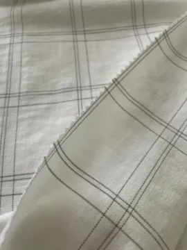 nice handfeeling check plaid fabric in rayon polyester nylon spandex for lady's ss