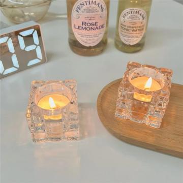 Luxury Clear Glass Candle Farras Votive Candeler