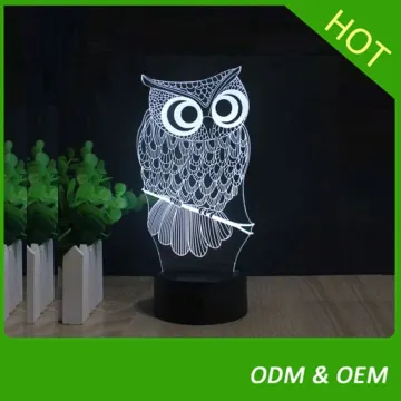 3d acrylic illusion night light for children kids baby led lamp