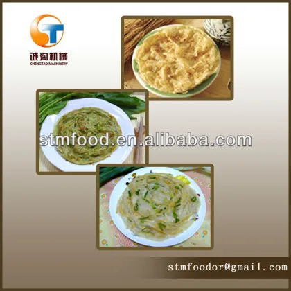 Taiwan type green catch Onions bing making machine