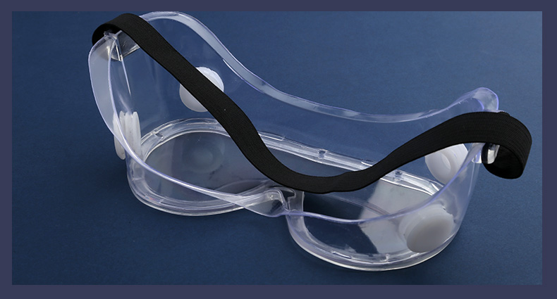 Fully transparent safety goggles