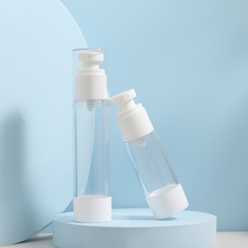 Airless Refillable Bottle Transparent Lotion Bottle Cosmetic Packaging Airless Bottle Supplier