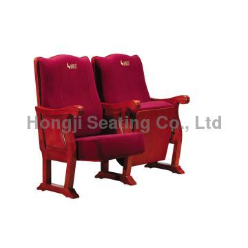 wood auditorium chair