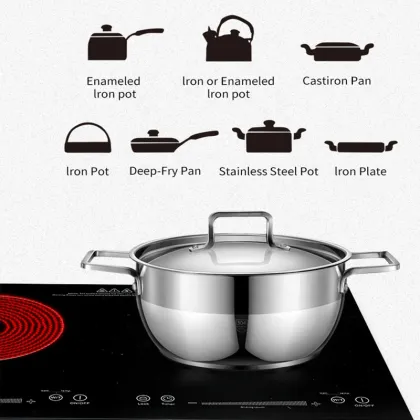 Factory Cheap Quality Electrical Kitchen Appliances: Slim 2 Burner Induction Cooker Hob