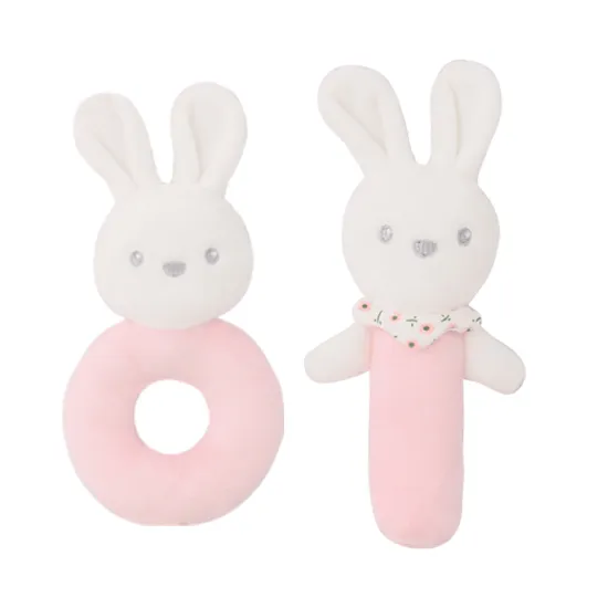 Soft Plush Rattles for Newborn Babies