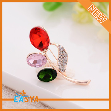All-match Big Crystal Flower Shaped Brooch Corsage Wholesale