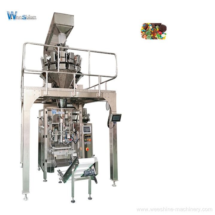 14 Heads Weigher Automatic Potato Chips Candy Rice Seeds Food Chips Packing Machine With PLC Control