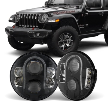 7 Inch Led Headlight Motor Headlights G Class 80W High Power 36W 30W High/Low Beam Led Moving Headlight for Car Mercedes Benz