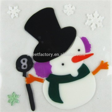 Snowman sticker toy for kids,Jelly stickers