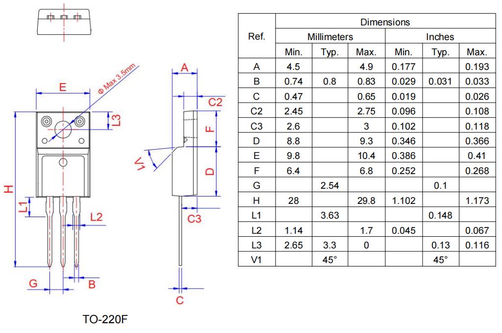 YZPST-BTA316-600B TO-220F