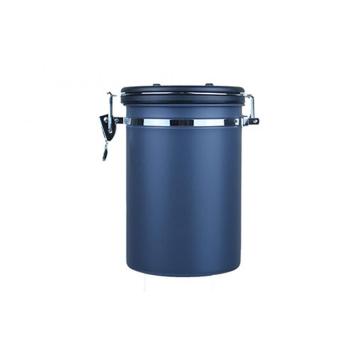 Matt Blue Blue Stainsal Coffee Canister