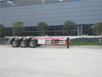 Container frame container port transportation semi-trailer