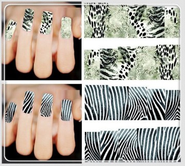 2015 hot sale eco friendly high quality snake owl frog nail art sticker decoration
